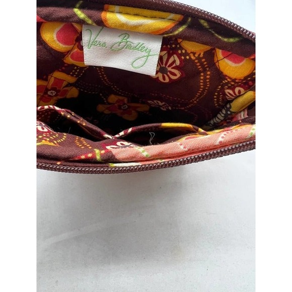 Vera Bradley Mini Hipster Floral Quilt Crossbody Purse in Buttercup Coral Print - Picture 4 of 6